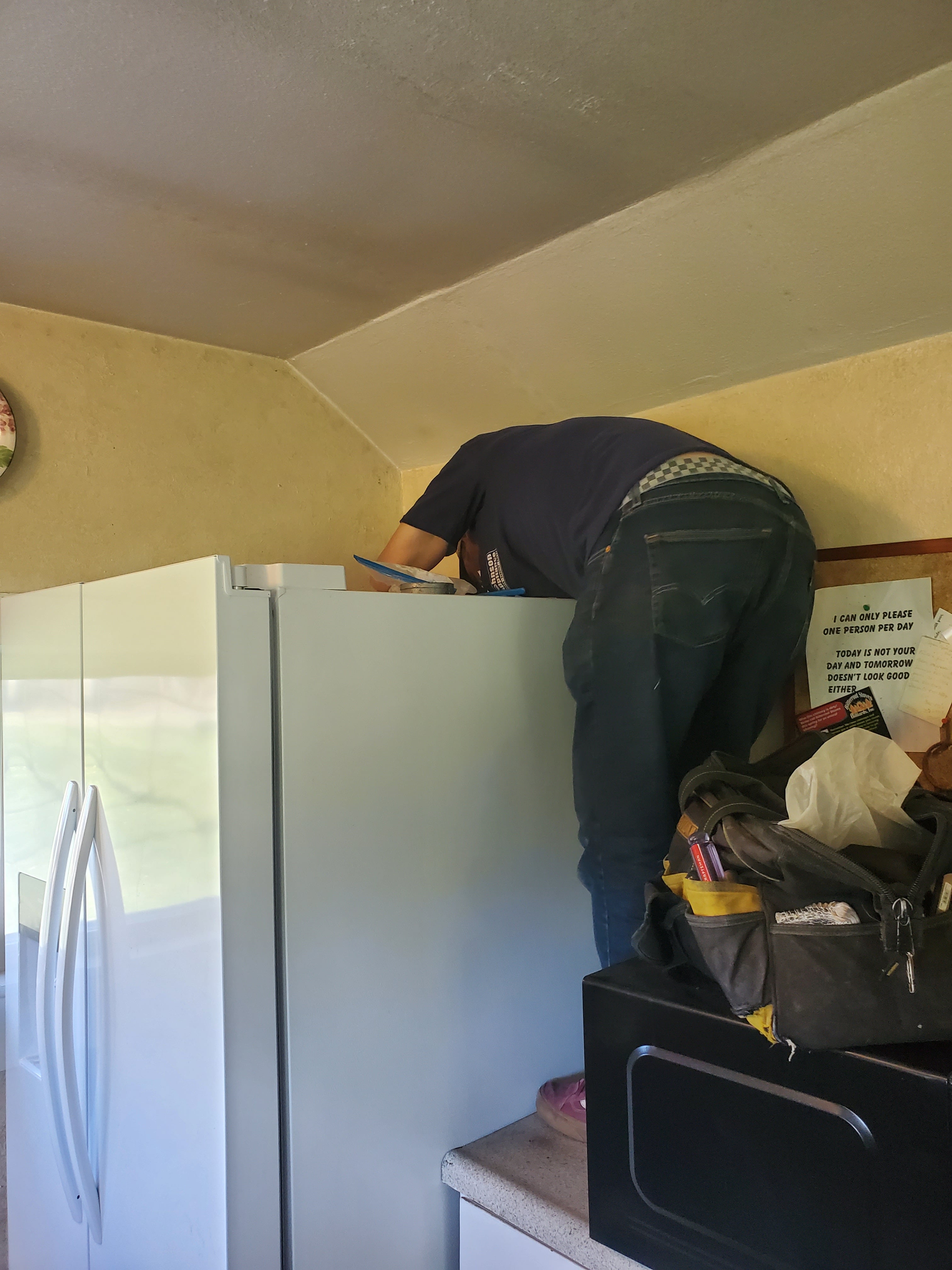 Joe standing on the counter